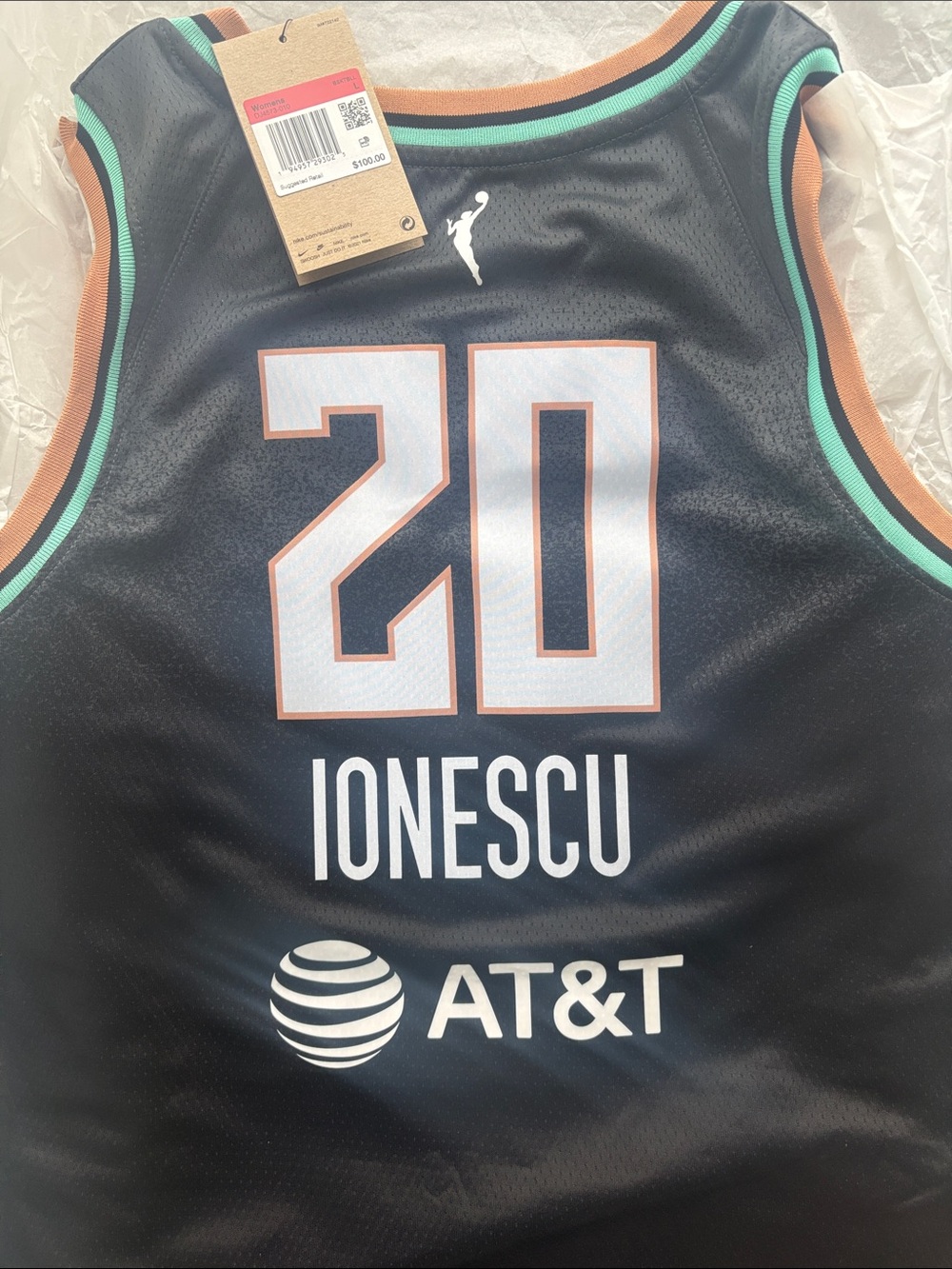 Nike WNBA New York Liberty Ionescu Women’s Large Basketball Jersey NWT - Picture 6 of 7
